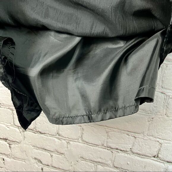 Vintage 80s Morgan TaylorCrushed Velvet Tuxedo Striped Pencil Skirt - Picture 6 of 10